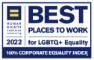 Best Place to Work for LGBTQ+ award logo