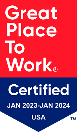 Great Place to Work Certified January 2023 - January 2024 USA