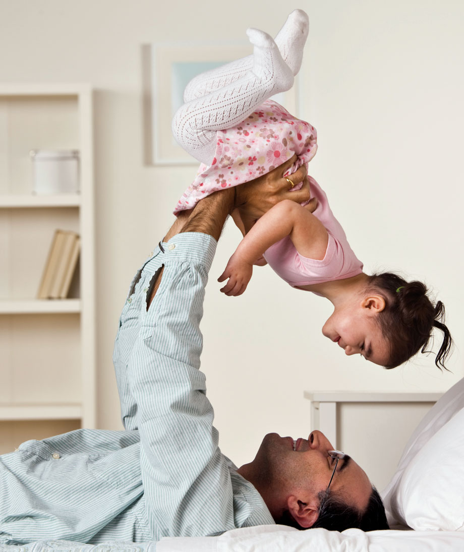 father with young daughter