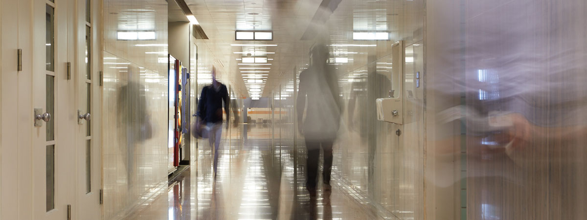 long shutter time of hallway